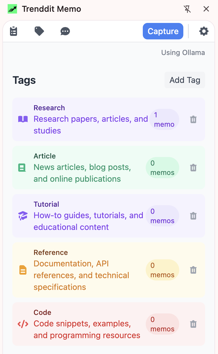Complete Privacy with Ollama: Local AI Processing in Trenddit Memo